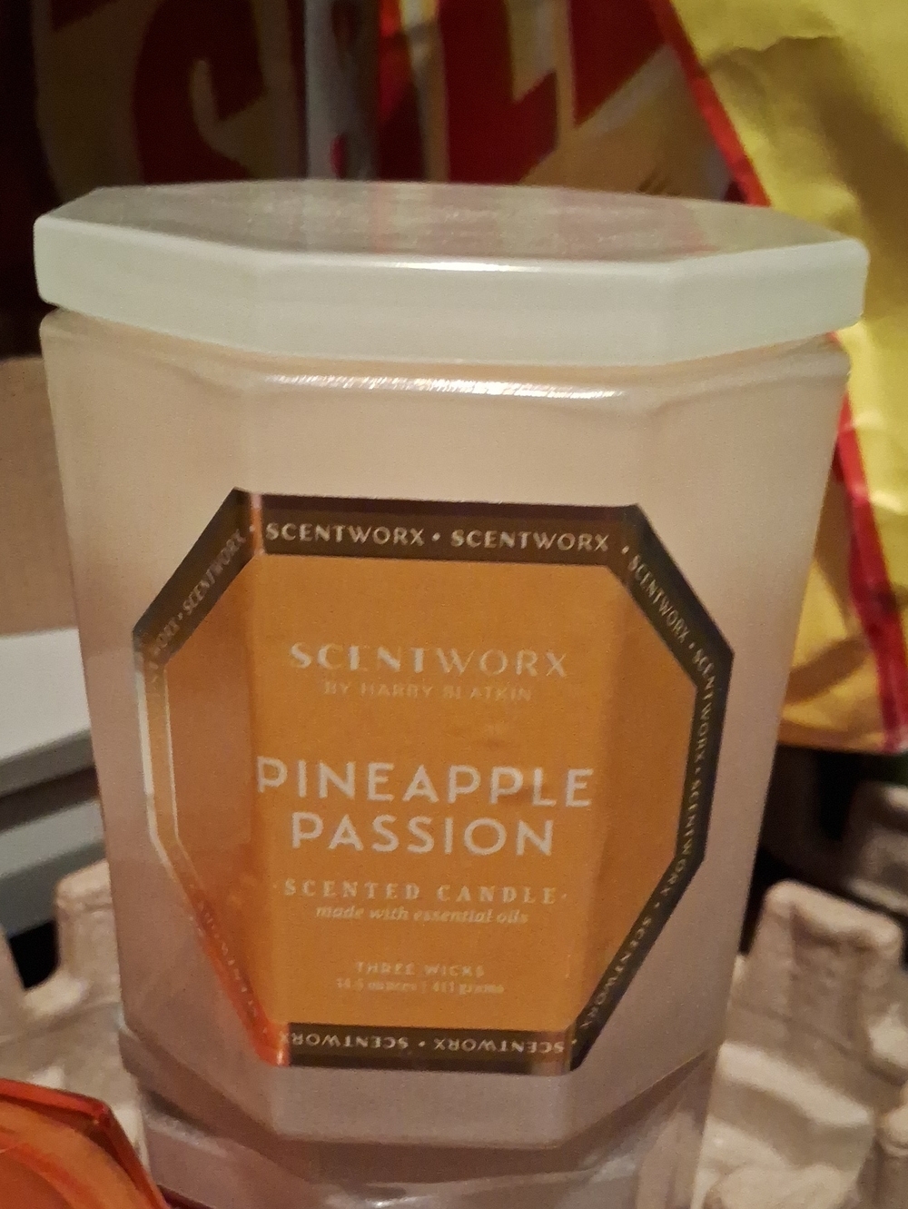 Pineapple Passion Scented Candle - Peach